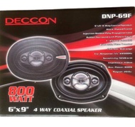 ดอกลำโพง 6x9 DECCON รุ่นDNP-69F ดอกลำโพง ทรงรูปไข่  4 OHM กำลังขับ 800 W 4 way /4 ทาง ลำโพงรถยนต์ ราคา 1คู่ ดอกลำโพงวงรี ลำโพงรถยนต์ ลำโพง6x9 DNP69