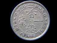 香港銀毫-1895年(大清光緒廿一年)英屬香港一毫銀幣(英女皇維多利亞歌德式肖像)