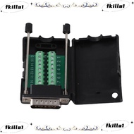 FKILA 15 Pin Breakout Board, Solderless 15 Pin DB15 Connector, Module Male Connector with  DB15 Brea