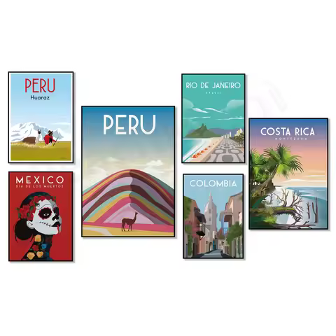 Rainbow Mountains Peru, Rio de Janeiro, Granada Nicaragua, Guatapé Colombia, Guatemala, Mexico, El S