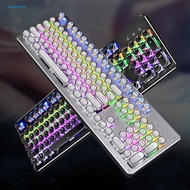 104Pcs/Set Keycaps Retro Anti-deform ABS Mechanical Circular Keycaps Decor for 104-key Mechanical Ke