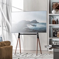 TV floor support Solid wood movable vertical hanger 55/65/70 inch TV shelf