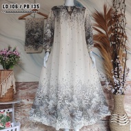 Riyani Dress Gamis set hijab kerudung segi4