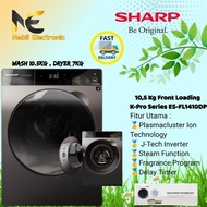 Spesial Sharp Esfl1410Dpx / Es-Fl1410Dpx Mesin Cuci Wash 10.5Kg &amp;