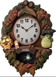 全新日版 官方產品 龍貓 主題曲 音樂掛牆鐘 Totoro Clock 35x48cm RHYTHM CITIZEN