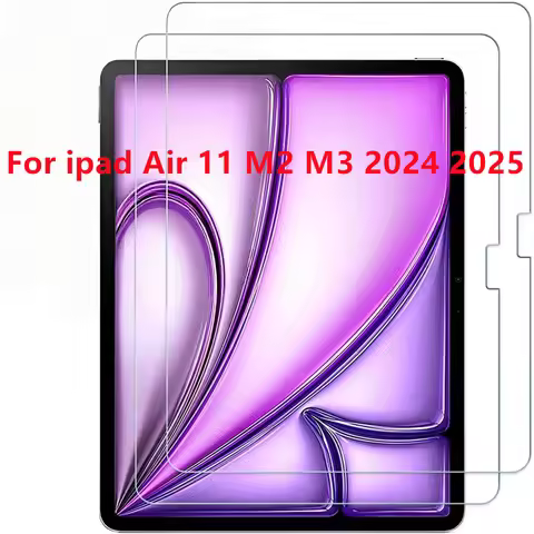 2 Pcs 9H Tempered Glass Screen Protector For ipad Air 5 4 13 11 2024 M4 M2 Pro 12.9 11 13 M3 M5 2025