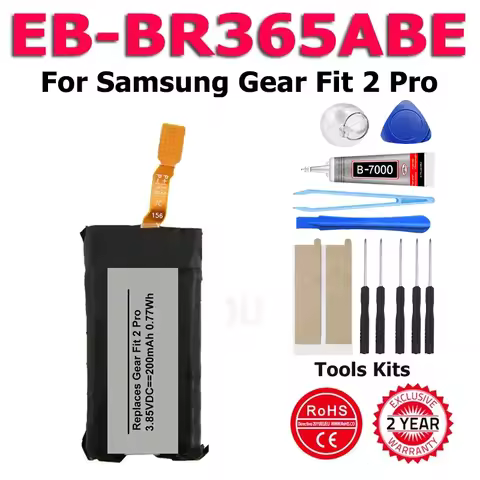 XDOU EB-BR365ABE Battery For Samsung Gear Fit 2 Pro Replacement Wrist Watch Batteries +Tools