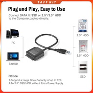 E-yield USB 3.0 to SATA Adapter Cable for 3.5 2.5 Inch HDD SSD 40cm - ZD0004