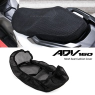 For Honda ADV160 ADV 160 2022 2023 Breathable Waterproof Honeycomb Mesh Seat Cushion Cover Motorcycle Accessories