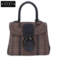 Delvaux Tribal Stitch Brillant Mini Crispy Apple Puff 手提包 - 二手
