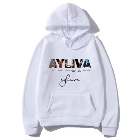 Ayliva Concert Tour 2025 vintage Printed Hoodie Men Women streetwear Fleece Sweatshirts fashion Long