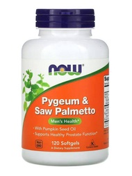 NOW Foods, Pygeum &amp; Saw Palmetto, 120 Softgels