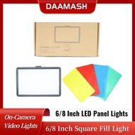 [24H Ship] Photo Studio LED Light Fill Lamp 6/8inch Dimmable Photography Portable LED Video Fill Lig