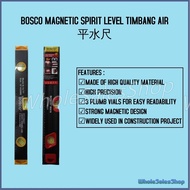 BOSCO MAGNETIC SPIRIT LEVEL 12'' 18'' 24'' WATER LEVEL TIMBANG AIR 平水尺