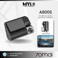 70mai A800S | A810 Dash Cam Dual Vision | 140 Rear Cam FOV | 4K Ultra HD Screen | App Control | 24h 