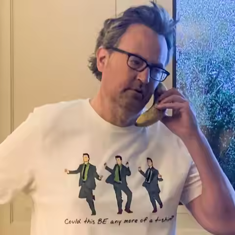 Matthew Perry Friends T Shirt Sweater Chandler Bing Merch Tv Show Best 90S