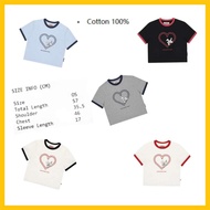 ML Korean Local Stock EPT WM Heart Nibble Ringer T-Shirt Available via ML Proxy Buy