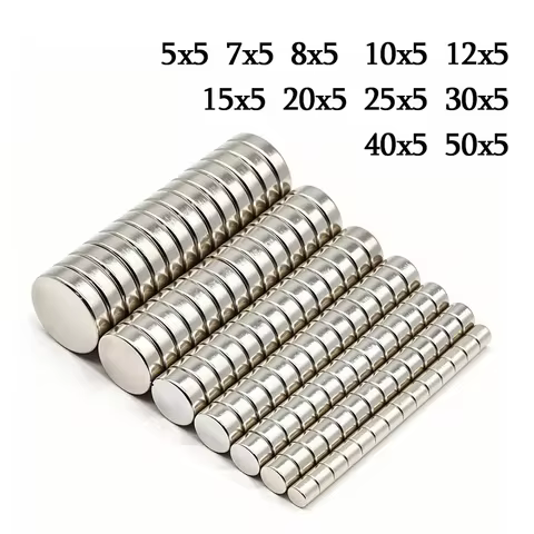Super Strong Round Neodymium Magnet Powerful Magnets N35 Permanent Magnetic NdfeB Refrigerator Magne