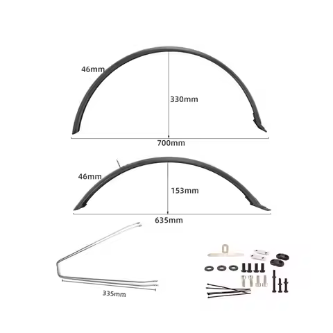 2Pcs Road Bike Fenders against Splashing Water Dust Mountain Bike Mud Guards for Bicycle 700C Dust W