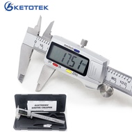 150mm Electronic Digital Metal Caliper 6 Inch Stainless Steel Vernier Caliper Gauge Micrometer Measu