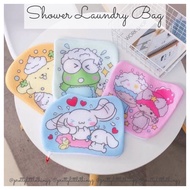 * SG READY STOCK * Shower Laundry Bag (Cinnamoroll, Keroppi, Little Twin Stars, Pompompurin | Sanrio)