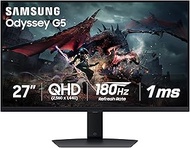 SAMSUNG 27-Inch Odyssey G50D Series QHD Fast IPS G-Sync Compatible Gaming Monitor, 1ms, VESA Display
