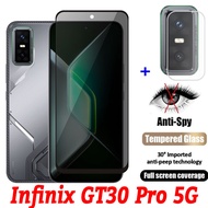 Infinix GT30 Pro 5G 2IN1 Full Cover Screen Private Tempered Glass For Infinix GT30 Pro GT30Pro Infin