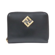 黑色 牛皮 Diamonds 拉鍊短夾【FENDI 芬迪】