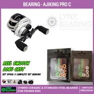 Lynx Bearing Ajiking Pro C Fishing reel Stainless / Hybrid Ceramic / Full Ceramic bearings