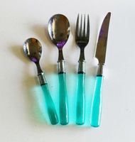 Tiffany Blue餐具套裝 cutlery(1套4件4-in-1 set, 100% new )