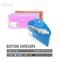 Button Envelope DAIICHI DPR257 A5.5 | Envelope Size | Plastic Button Envelope
