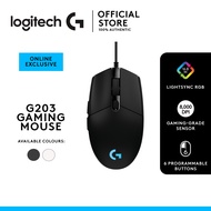 Logitech G203 2nd Gen 8,000 DPI, LIGHTSYNC RGB Wired Gaming Mouse