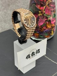 【極新! 二手價錢一手享受】98新 ROLEX 勞力士 星期日曆型 DAY-DATE 128235A CHOCO 128235-0037