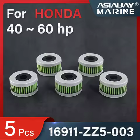 Fuel Filter Elements for Honda Outboard Engine 16911-ZZ5-003 Fit BF40 50 60 Marine Motor Water Separ