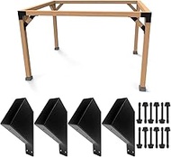 ITeVe.GD 45 Degree Pergola DIY Bracket Kits,1-Way Slant Woodwork Brackets for 2" x 4"(Actual:1.5" x