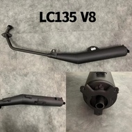 YAMAHA LC135 V8 FI EXHAUST PIPE 0 STANDARD STD MUFFLER COMP EKZOS ASSY LC135FI LC135V8 NEW YAMAHA