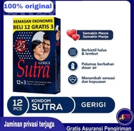 K0ndom Sutra Bergerigi Pemuas Istri Alat Bantu Pengaman Sek Gerigi Berduri Isi 12 Pcs