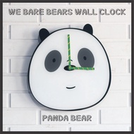 Panda We Bare Bears Acrylic Wall Clock 30x30 cm