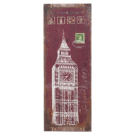 OPUS LOFT 純真年代 仿舊木板畫/無框畫/掛畫擺飾 A38001-1 英國大鐘  30 x 80cm