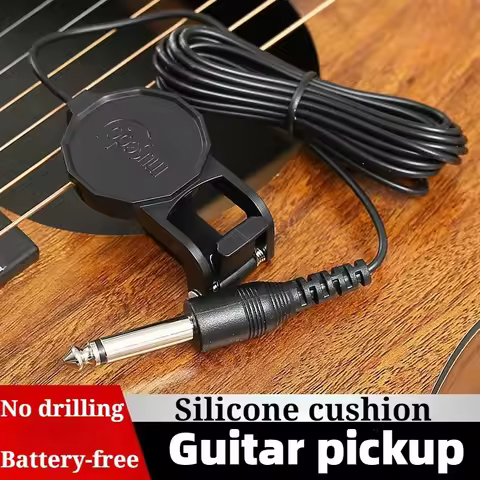 6.5mm Universal Vibrate Guitar Pickup High-fidelity Noise-reduction Clip Guitar Pickup Simple Musica