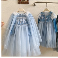 Ice Snow Elsa Princess Dress Girls Elsa Dress Christmas Clothes Performance Dress Dress Elsa Dress D