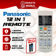 12 in 1 ECONAVI Inverter Panasonic Aircond Remote | Alat Kawalan Jauh Penghawa Dingin