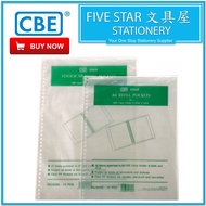CBE 359AR 359FC Refill Pocket Clear Holder Ring File Stationary Document Letter File Folder A4 FC Refillable