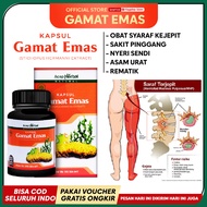 GAMAT EMAS KAPSUL Obat Saraf Kejepit Sarap Terjepit Sakit Pinggang Lutut Bengkak Otot Paha Nyeri Sen