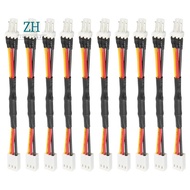 10PCS 3PIN Reduce PC Fan Speed Noise Extension Resistor Cable Wire 3 Pin Male to Female Connector fo