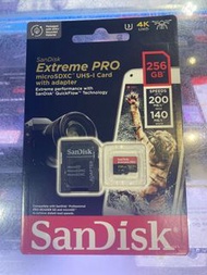 SanDisk Extreme Pro 256gb microSDXC UHS-I 記憶卡
