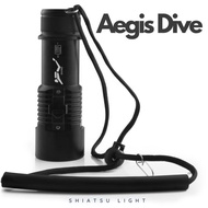 Aegis Dive Flashlight Senter Selam Diving Sccuba GT6g LED P70 Tahan Air IPX8 3 Mode-pusat pancing ik