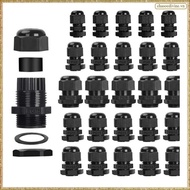 [K O G X] Wire Protectors 25Pcs PG7 PG9 PG11 PG13.5 PG16 Waterproof Adjustable Cord Grip Cable Gland
