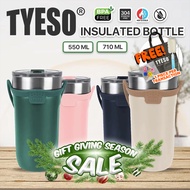 Tyeso Tumbler Take Away 500ml/710ml Insulated for Hot & Cold Drinks 24-Hour Accessory Set, Tyeso Off