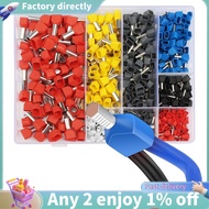 750pcs Twin Wire Ferrules Kit Wire Terminal Ferrules Crimp Connector Twin Ferrules Dual Bootlace Fer